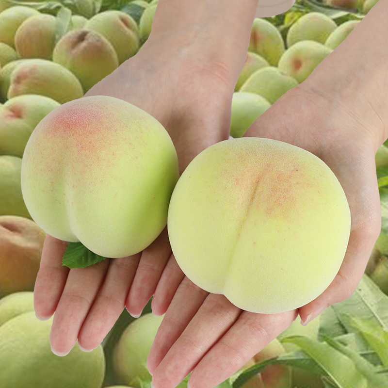 仿真蜜桃平桃仙桃模型拍摄道具