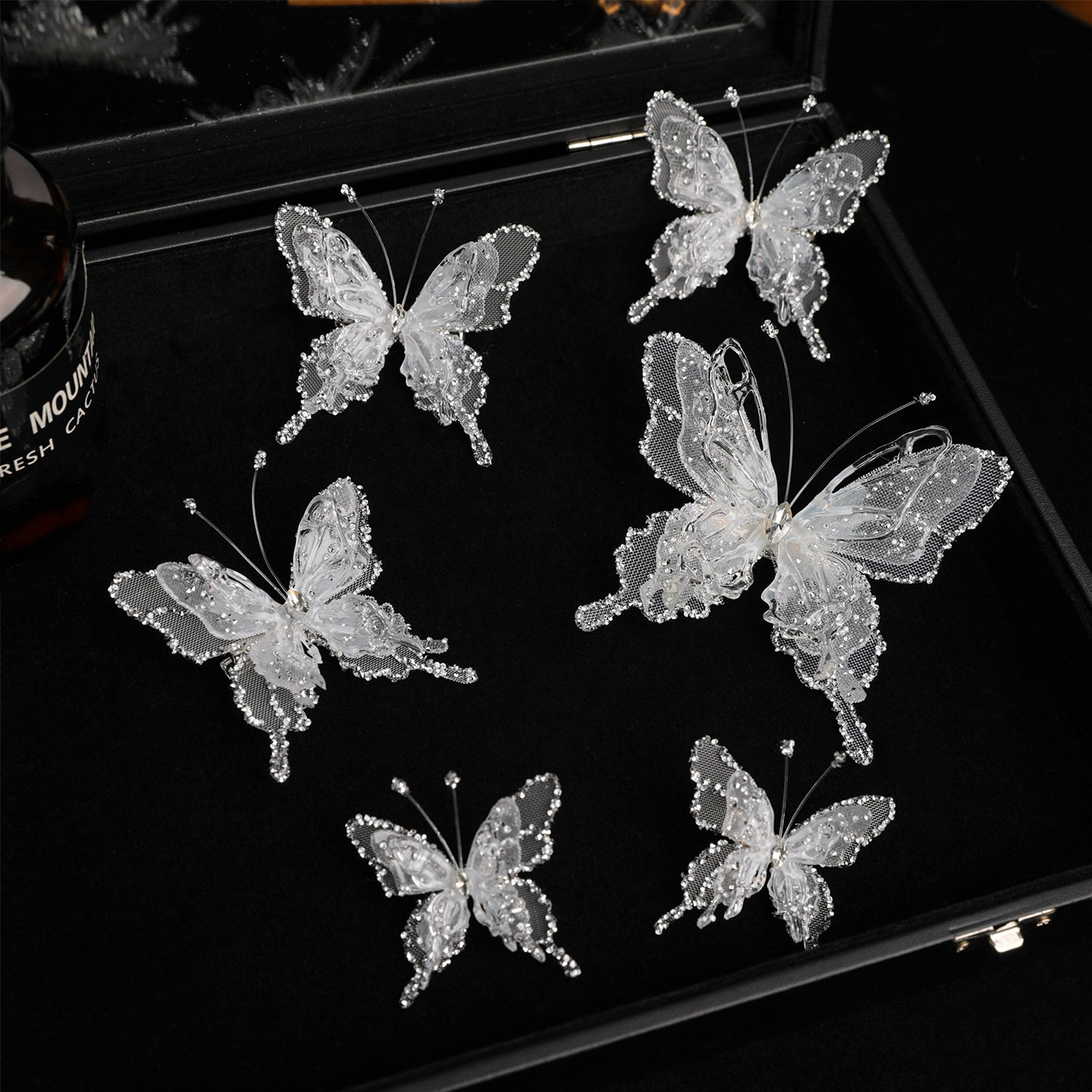 奢华小众纯手工闪亮蝴蝶发夹新娘头饰高级工仙气配饰写真影楼拍照,饰品/流行首饰/时尚饰品新,民族风发饰,淘宝优惠券,粉丝福利购,淘宝优惠卷