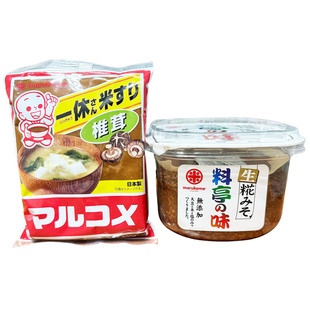 日本原装进口marukome一休味噌香菇味300g 大酱调味料日本调味酱