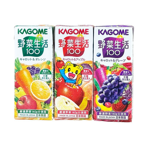 日本进口可果美复合果蔬汁临期