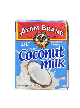 马来西亚进口 雄鸡标椰浆200ml 烘焙原料 临期26.09.27到期