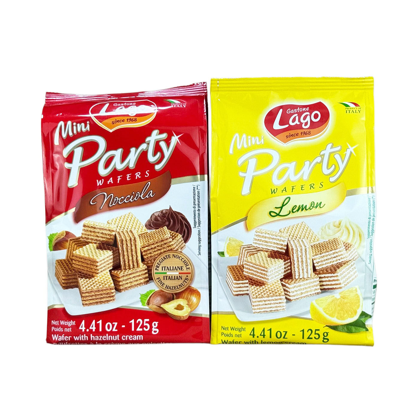 意大利原装进口 爱利地迷你榛子味威化饼干125g零食糕点曲奇临期
