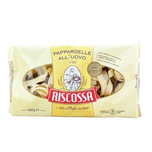 意大利原装进口瑞斯科萨鸡蛋特宽卷身形意大利面500g意粉意面临期