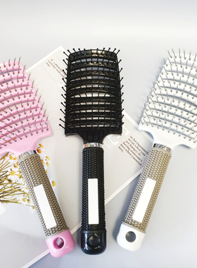 卷发梳大弯梳排骨已疏通按摩干湿两用detanger发梳子 CGM工具