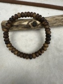 奇楠沉香张勺子老料8mm算盘珠单圈6克 花果蜜香凉感十足