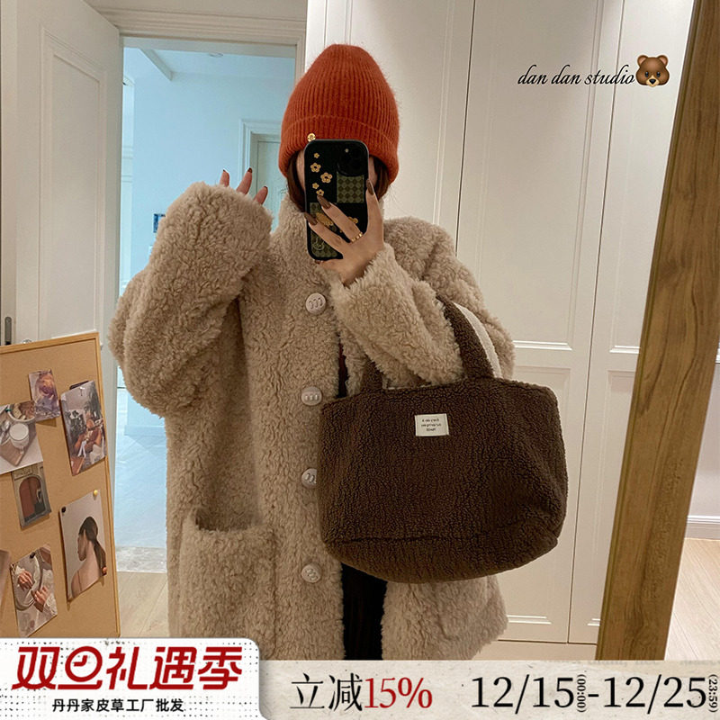 绒绒泰迪熊100羊羔毛皮毛一体