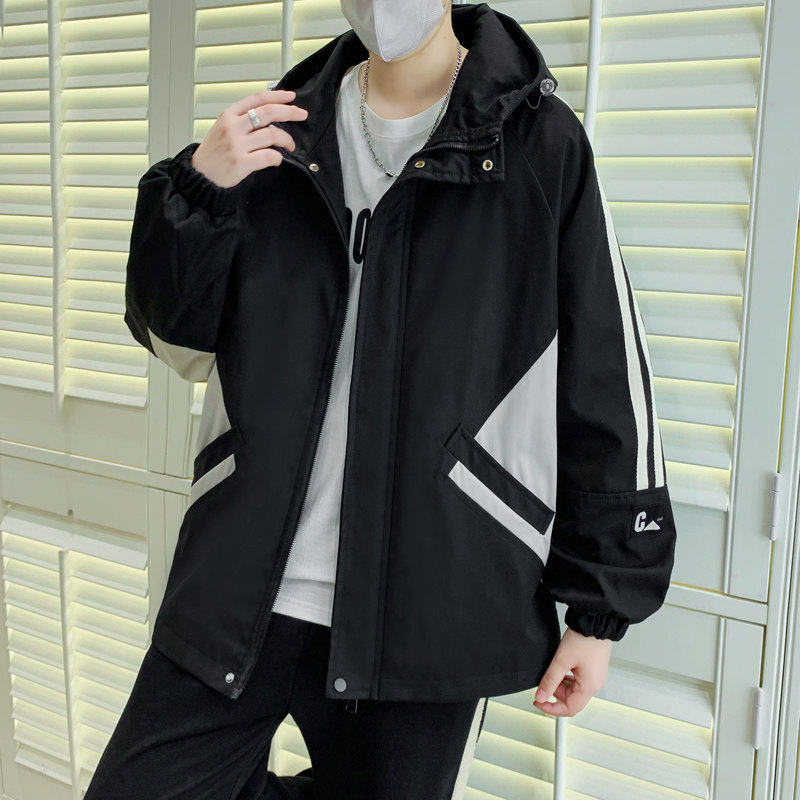 秋季新款男装休闲外套男上衣韩版潮流港风连帽夹克男JK2903-P85,男装夹克,星座1206（原A206）