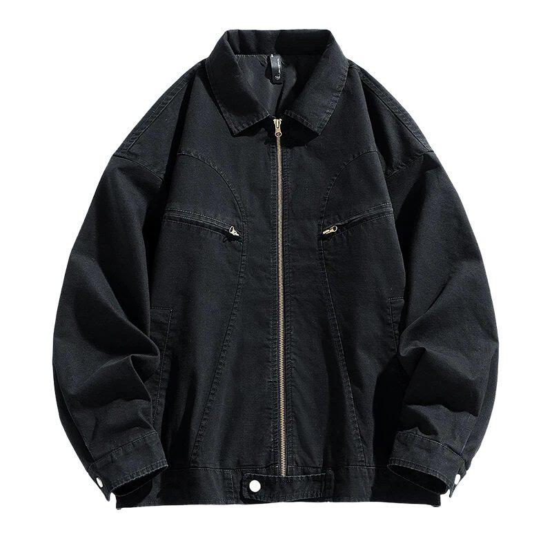 秋冬新款夹克全棉水洗重磅青少年外套日系棒球服上衣GS6392-P105,男装夹克,星座1206（原A206）