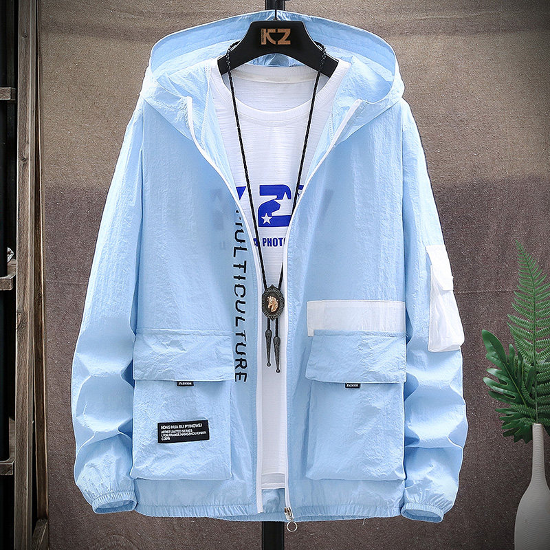 主推2023新款防晒衣男士韩版潮流碎花防晒服外套上衣F2082-P25,男装夹克,星座1206（原A206）