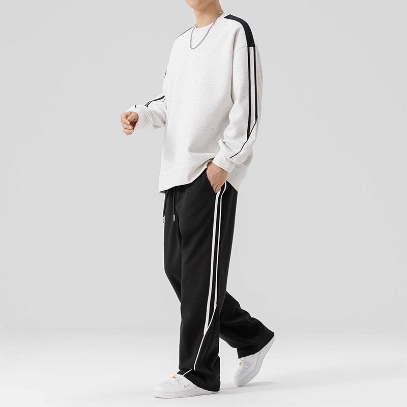 圆领卫衣男套装休闲运动服男一套搭配帅气春秋季外套男HH9231-P60,男装休闲套装,星座1206（原A206）