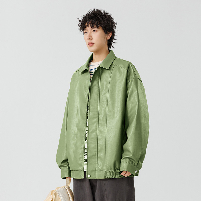 2025春季新款皮衣男机车服夹克外套皮衣宽松工装外套GS6203-P80,男装夹克,星座1206（原A206）