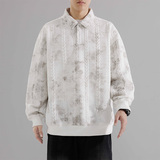 POLO衫卫衣男款春秋季潮牌宽松上衣2025新款男长袖T恤HH8908-P45，男装T恤，星座1206（原A206）