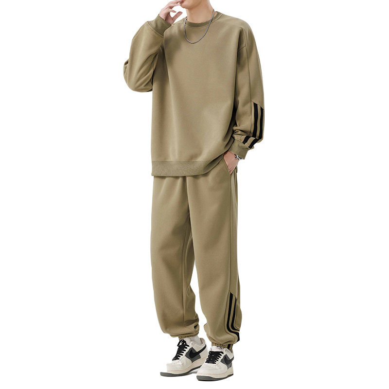 休闲运动套装男春秋季新款潮流重磅宽松舒适卫衣长裤HH9230-P60,男装休闲套装,星座1206（原A206）