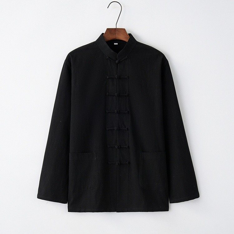 风男装盘扣太极唐装休闲禅修茶服中青年打底上衣DFCS880-P55,男装T恤,星座1206（原A206）