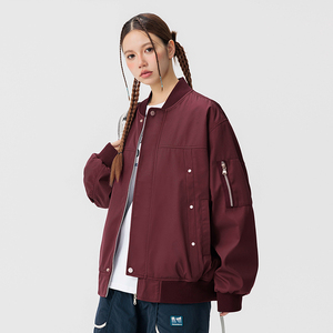 2025新款飞行夹克棒球服男美式宽松潮牌韩版二开公版GS6586-P75图片