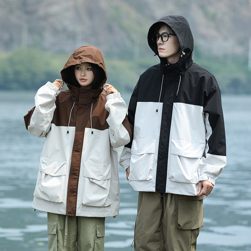 2023年秋季新款男女情侣款防水防风山系夹克外套HS8313-P75,男装夹克,星座1206（原A206）