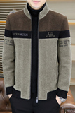 2025秋冬金貂绒翻领毛呢外套青年夹加棉加厚夹克棉服HF8831-P140，男装夹克，星座1206（原A206）
