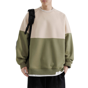 重磅纯色卫衣T恤男宽松春秋款卫衣圆领内搭打底衫男HH8892-P35图片