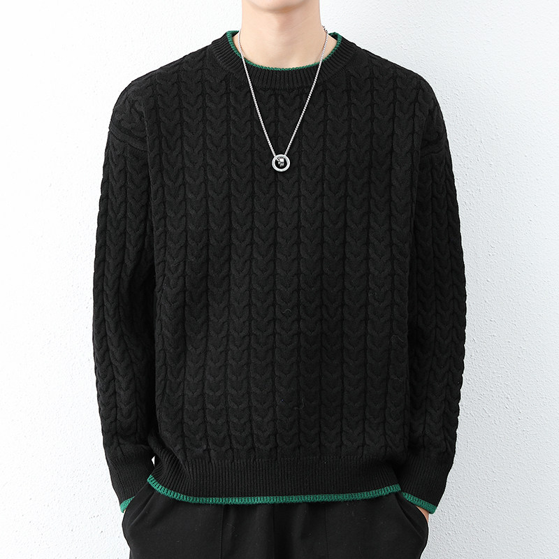 秋冬款男针织衫日系宽松潮流休闲百搭青少年毛衣男GF8040-P50,男装针织衫/毛衣,星座1206（原A206）