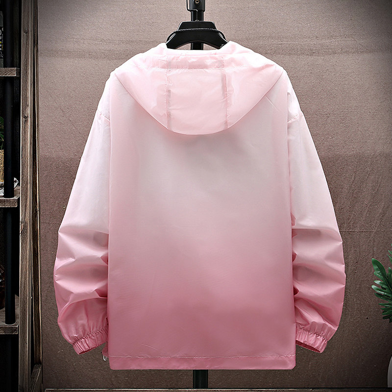 渐变连帽男女同款防晒衣夏季薄款冰丝户外防紫外线防晒服YF13-P30,男装防晒衣,星座1206（原A206）