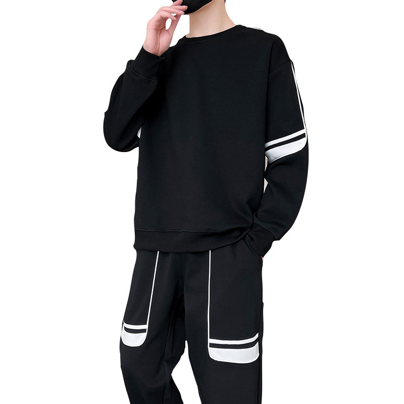 春秋季卫衣休闲套装男2025年新款两件套潮流帅气春秋运动服P60,男装休闲套装,星座1206（原A206）