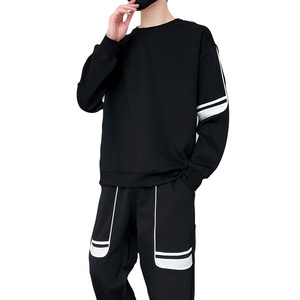 春秋季卫衣休闲套装男2025年新款两件套潮流帅气春秋运动服P60图片