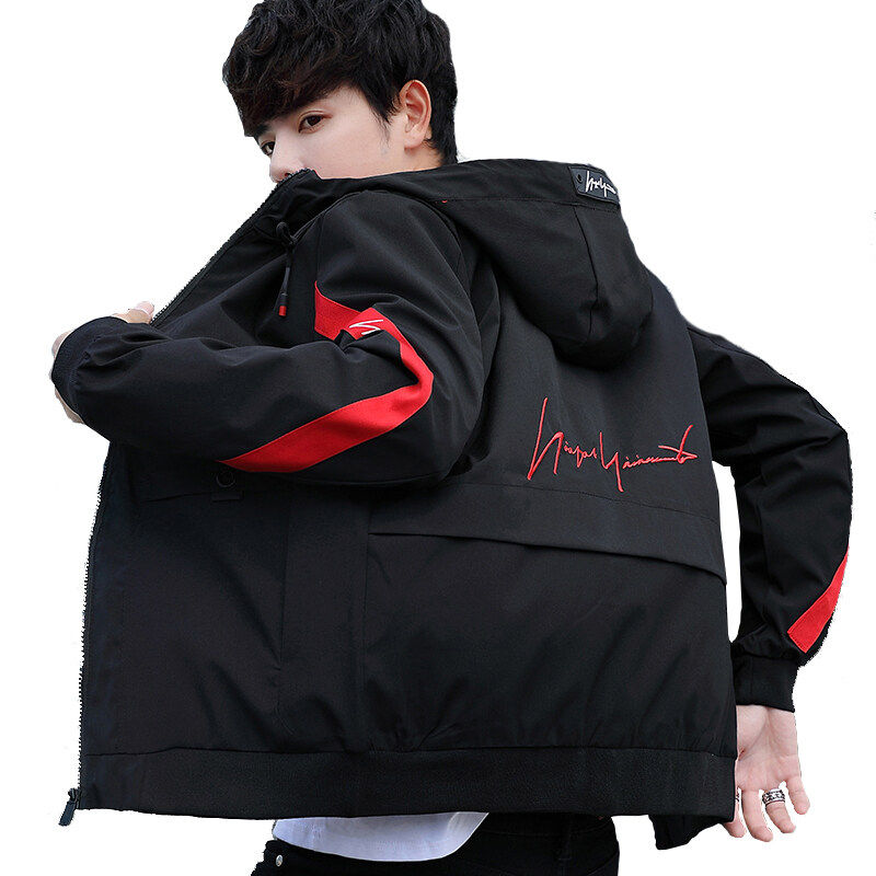 2023夹克男秋季新款韩版潮流拼接撞色上衣服工装外套男JK194-P36,男装夹克,星座1206（原A206）