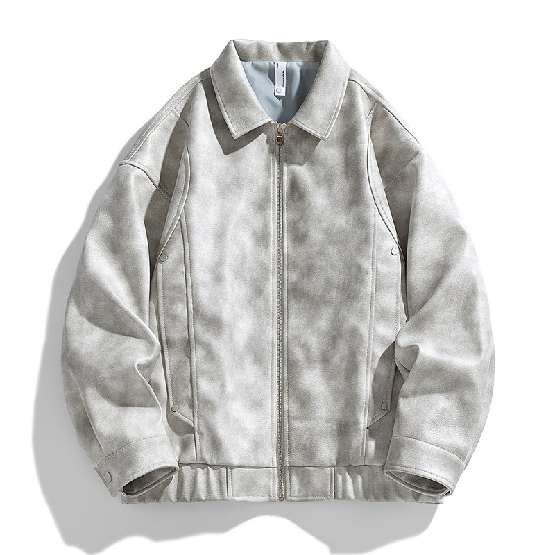 2025秋季新款皮衣男机车服时尚外套潮流PU材质特色花纹GS6538-P85，男装皮衣，星座1206（原A206）