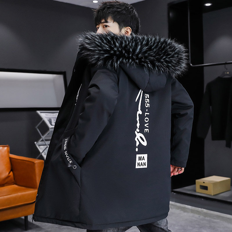 冬季男士加绒加厚衣外套大毛领连帽夹克加厚外套JK6007-P90,男装夹克,星座1206（原A206）