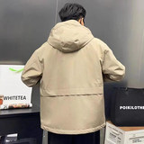春季新款男工装拉链连帽上衣百搭冲锋衣夹克宽松外套男HGC77-P110，男装夹克，星座1206（原A206）