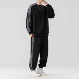 新款潮牌运动服套装男士春秋季卫衣卫裤美式男装搭配一套帅气P60，男装休闲裤，星座1206（原A206）