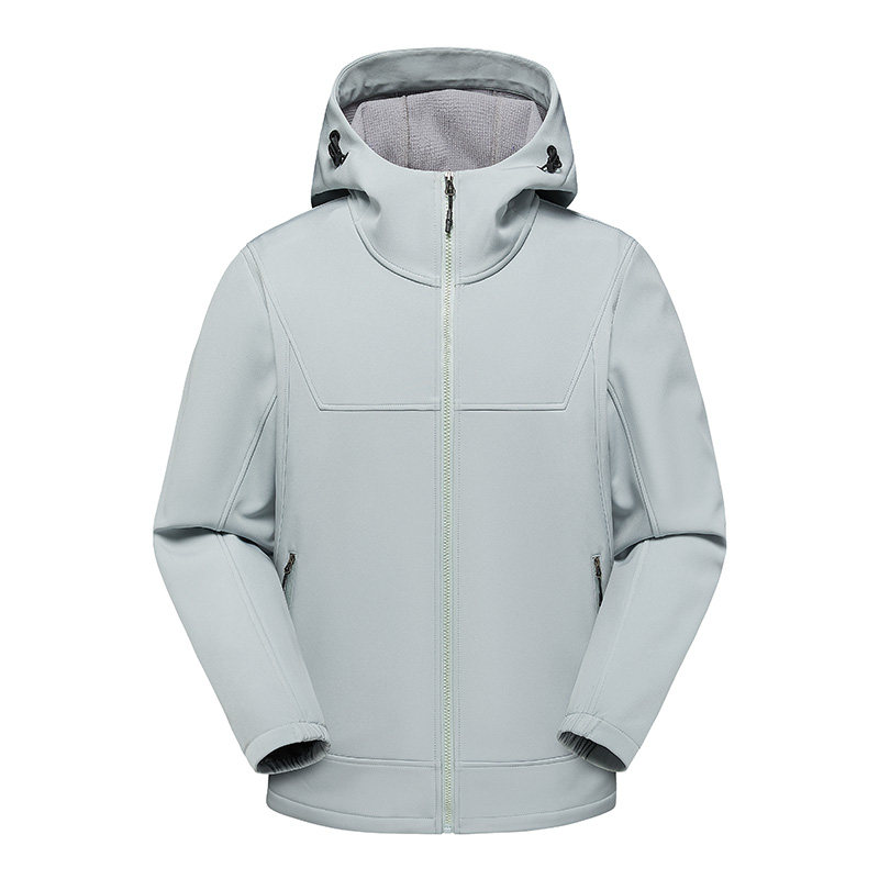 新款男女高品质户外登山服青少年学生冲锋衣夹克外套HS6611-P80图片