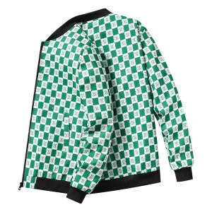 春秋款男士潮流高级感立领棒球服印花夹克休闲外衣男QR601B-P35图片