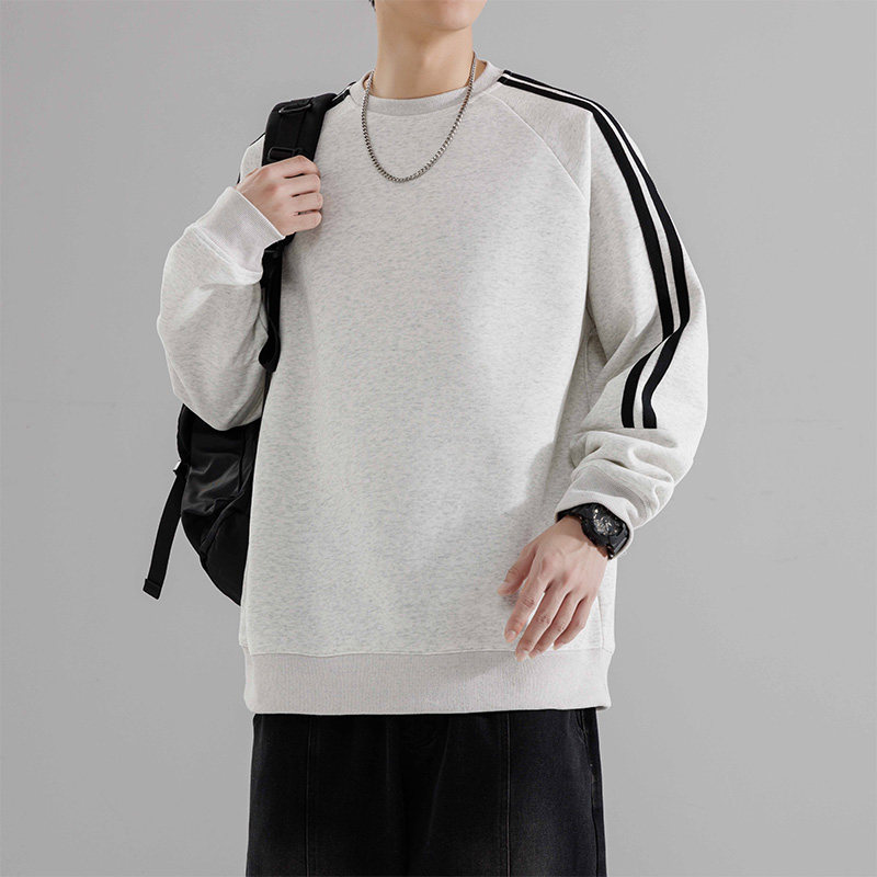 重磅纯色卫衣T恤男宽松春秋款卫衣圆领内搭打底衫男HH8886-P30,男装T恤,星座1206（原A206）