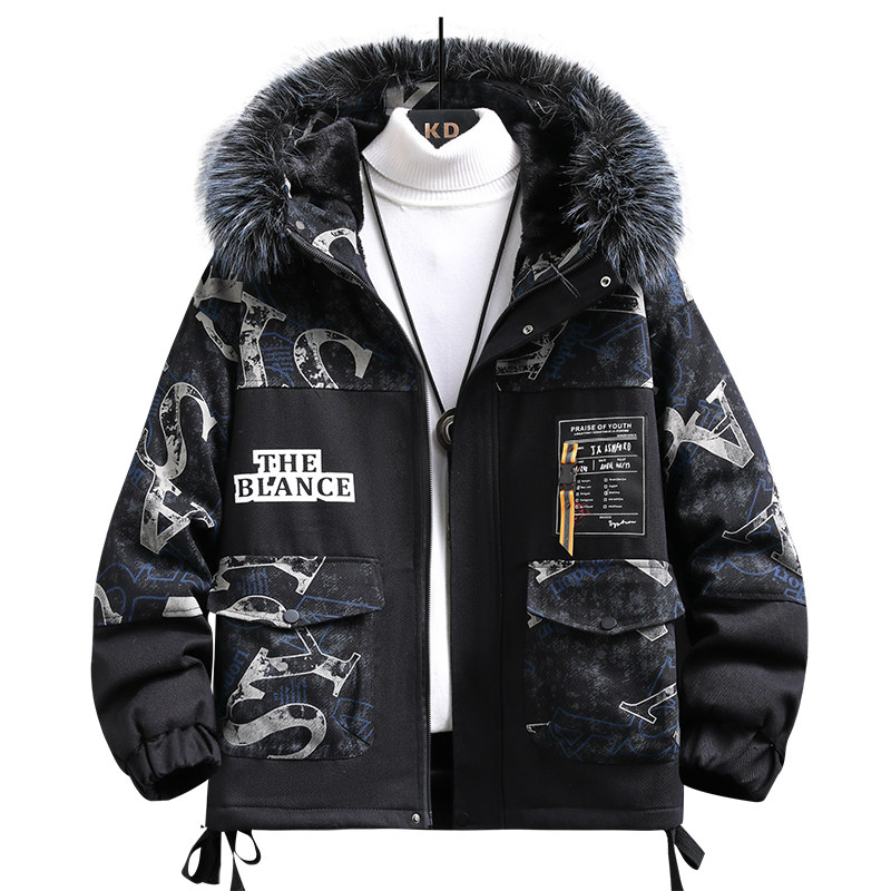 冬季主推男士加绒加厚时尚韩版百搭保暖派克服外套TM9907-P135,男装棉衣,星座1206（原A206）