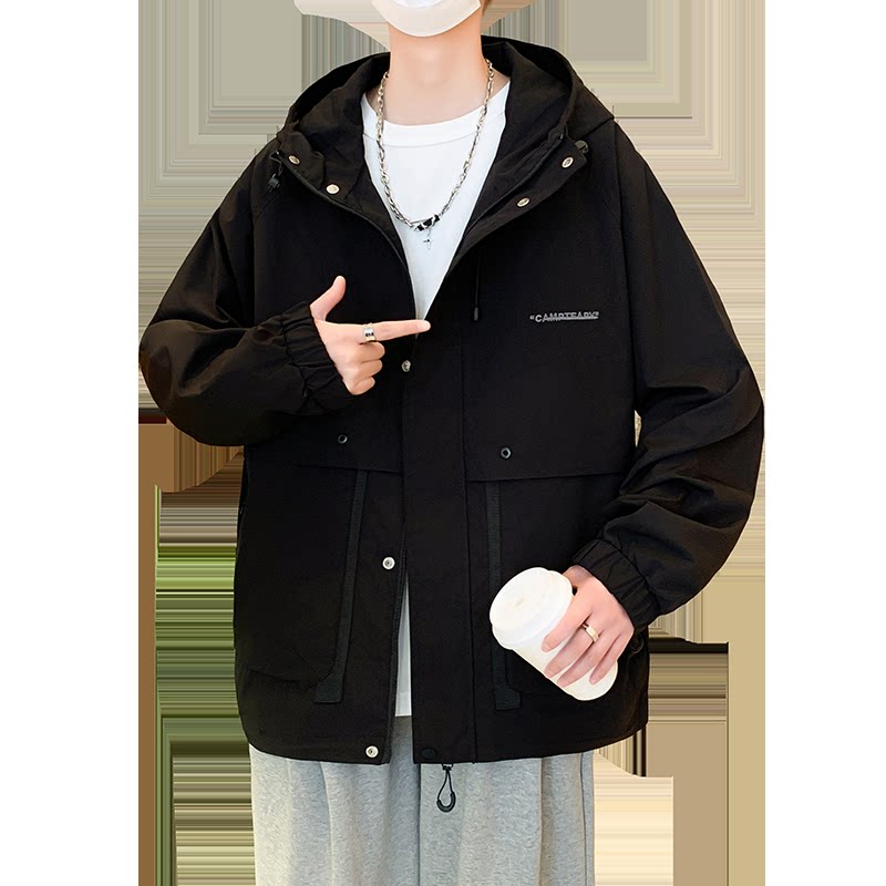 抖音2024春季新款青少年夹克冲锋衣外套GF1816808-P70,男装夹克,星座1206（原A206）
