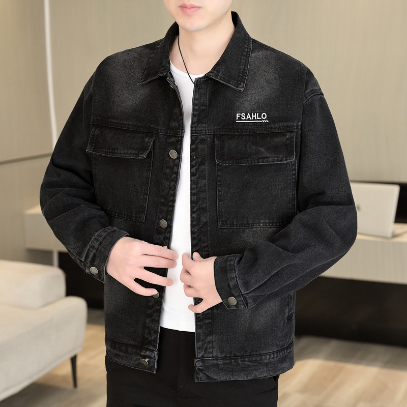 春秋新款翻领外套男休闲宽松青少年夹克JMN7708-P80,男装夹克,星座1206（原A206）