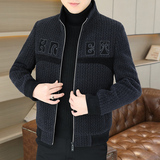 2025秋冬金貂绒翻领毛呢外套青年夹加棉加厚夹克棉服HF8821-P140，男装夹克，星座1206（原A206）