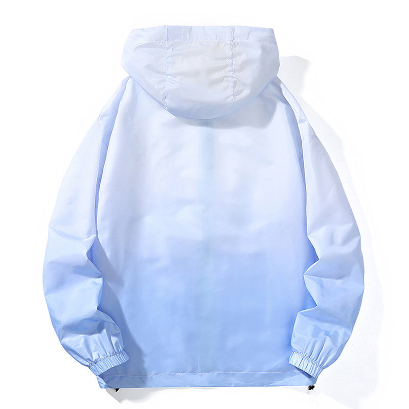 渐变冰丝连帽男女同款防晒衣夏季薄款户外防紫外线防晒服YF13-P30,男装防晒衣,星座1206（原A206）