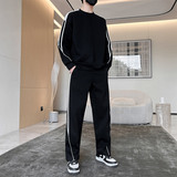 圆领卫衣男套装休闲运动服男一套搭配帅气春秋季外套男HH9231-P60，男装休闲套装，星座1206（原A206）