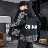 2025秋冬新款夹克男兔毛派克服青少年外套大码棉衣男棉服YW18-P52，男装夹克，电商A206