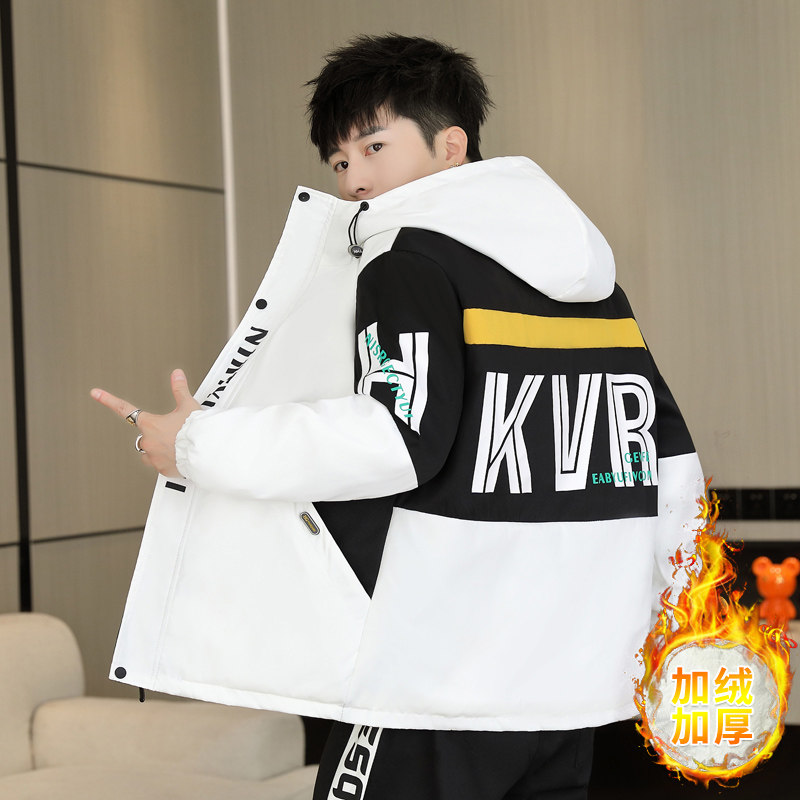 2025年秋冬加绒夹克男士潮流百搭保暖外套050夹克P75,男装夹克,星座1206（原A206）