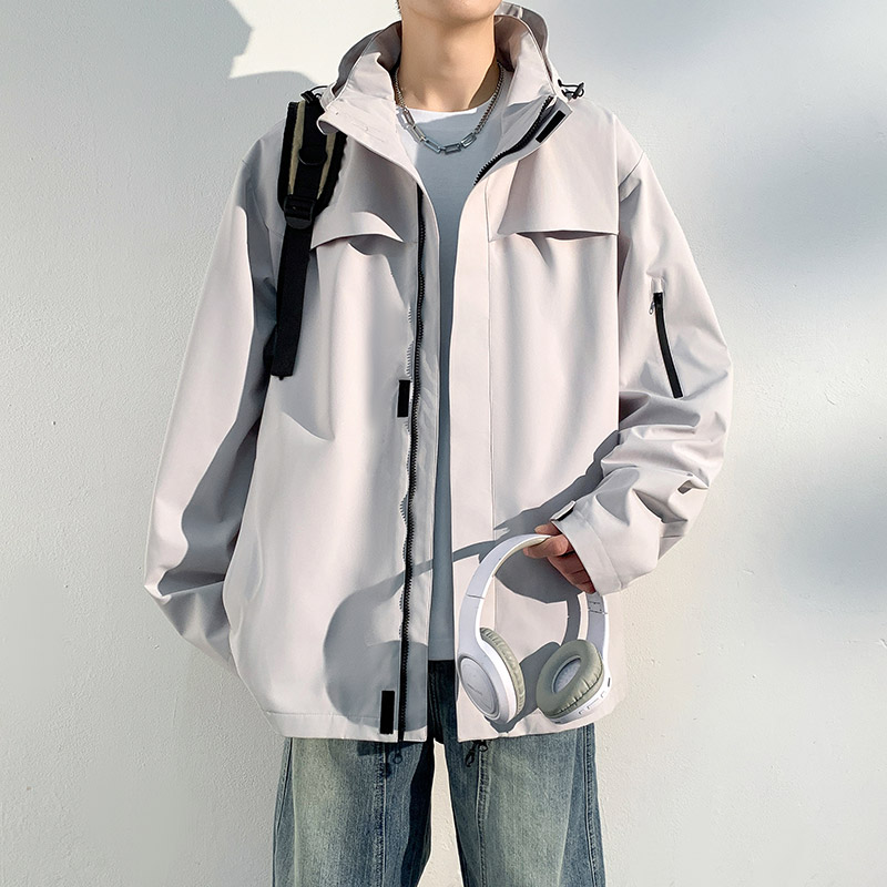 新款男女高品质户外登山服青少年学生冲锋衣夹克外套HS6606-P65,男装夹克,星座1206（原A206）