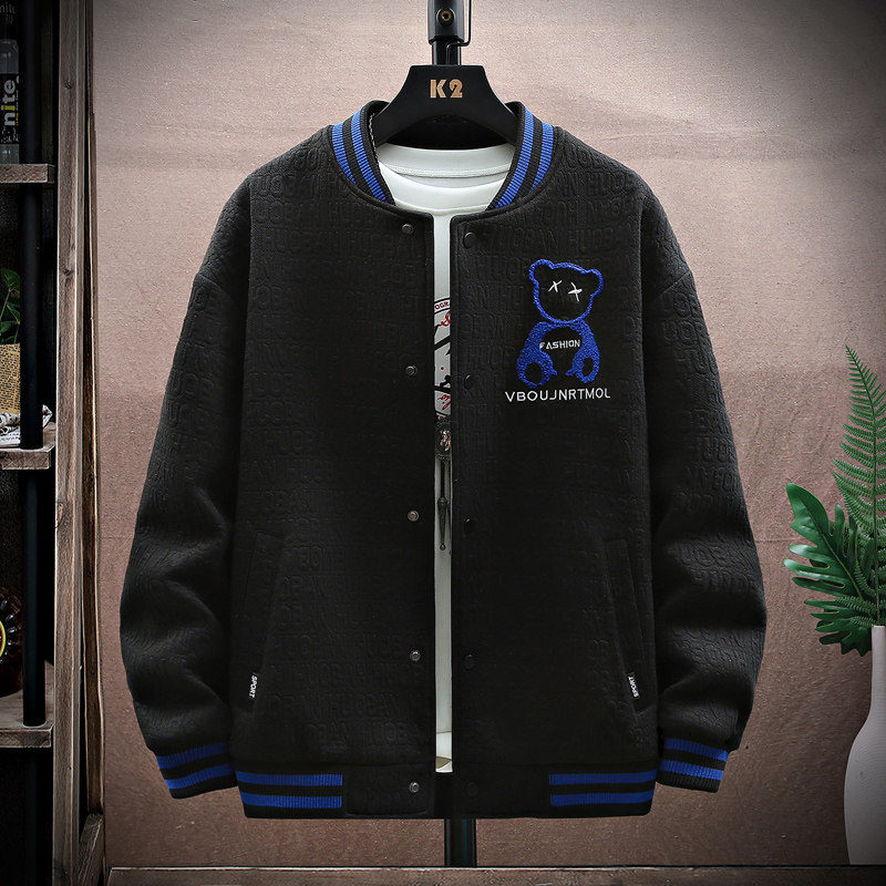 2023春季新款夹克男宽松连帽棒球服外套春上新三色JK2307-P70图片
