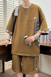 2025夏季新款短袖套装韩版潮t恤两件套青少年学生LF105-P53，男装T恤，星座1206（原A206）