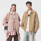 秋冬新款夹克全棉水洗重磅青少年外套日系棒球服上衣GS6392-P105，男装夹克，星座1206（原A206）