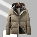 男士短款羽绒服冬季保暖爸爸中老年冬装时尚立领外套HL23127-P240，男装羽绒服，星座1206（原A206）