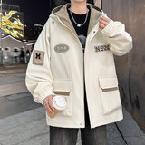 【】春季连帽外套男士宽松潮流夹克学生夹克外套YCGW9919-P75，男装夹克，星座1206（原A206）