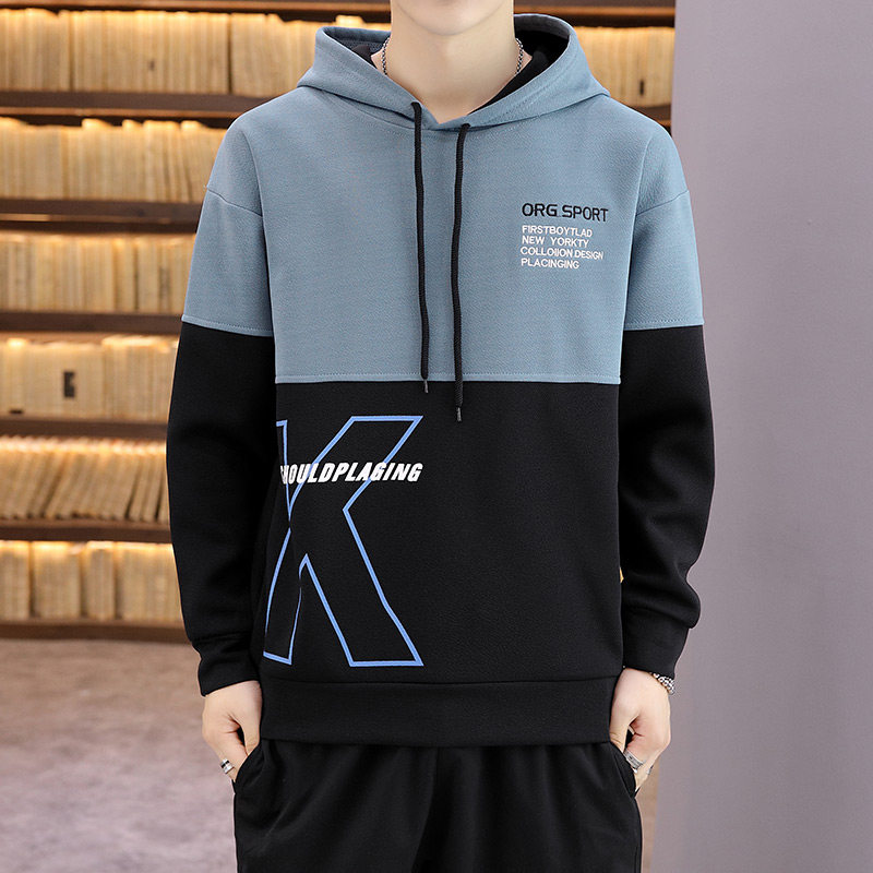 卫衣男连帽衫春秋季新款潮男士休闲运动服男装青少年潮W2318-P28图片