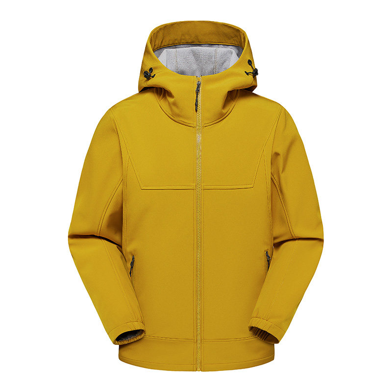新款男女高品质户外登山服青少年冲锋衣夹克外套HS6611-P80图片